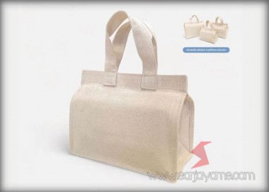 Tas Hampers Jinjing Kanvas Natural