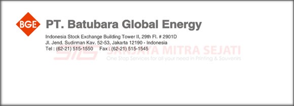 Amplop Kabinet & Folio PT Batubara Global Energy