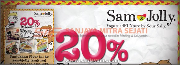 Brosur Diskon Sam & Jolly