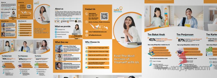 Brosur Lipat 3 Tes Bakat Indonesia