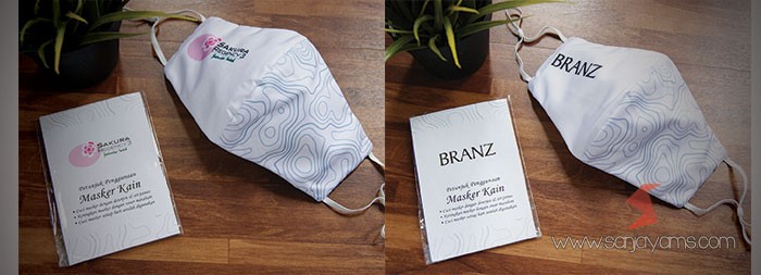 Cetak masker kain printing - Branz