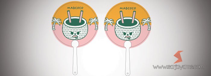 Cetak souvenir Kipas - Madcoco