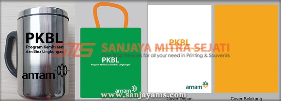 Goodie Bag Antam (Tumbler, Memo, Tas dan Pen)