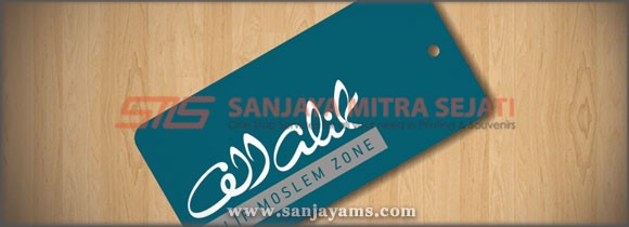 Hang Tag Walik Moslem Zone