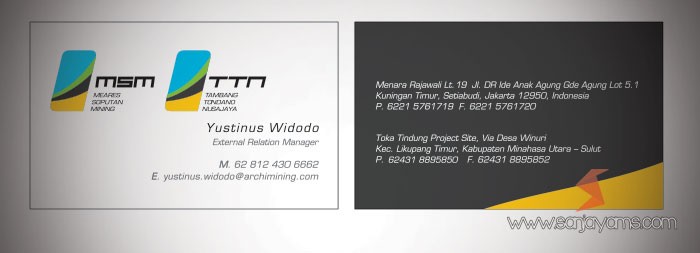 Kartu Nama MSM TTN
