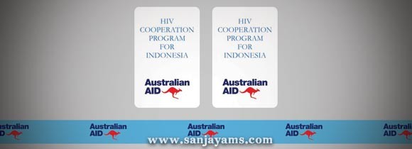 Lanyard dan Sticker ID Card Australian Aid