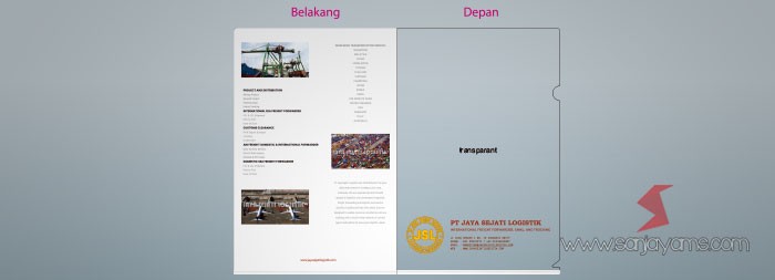 Map Plastik Transparant PT Jaya Sejati Logistik