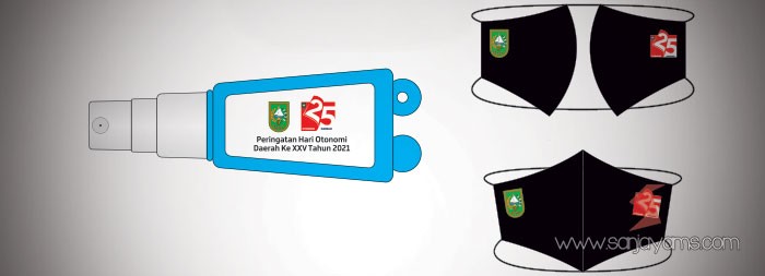 Masker dan Hand sanitizer OTDA Riau