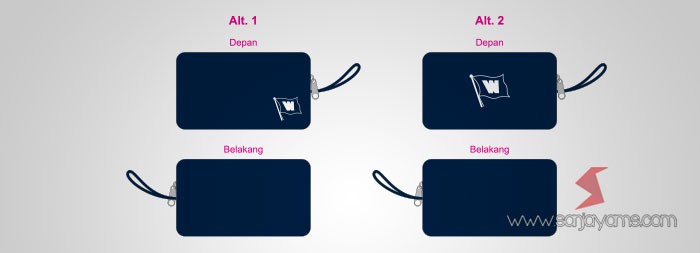 Pouch Kulit - Wan Hai Lines