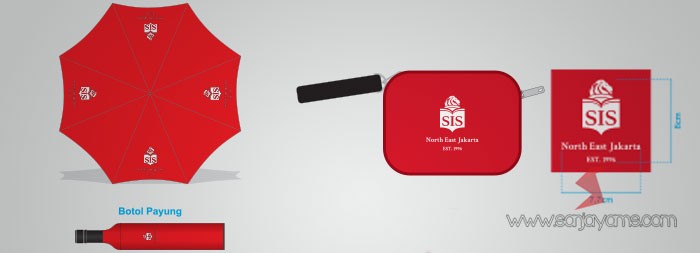 Souvenir Payung dan Pouch Kabel SIS Kelapa Gading