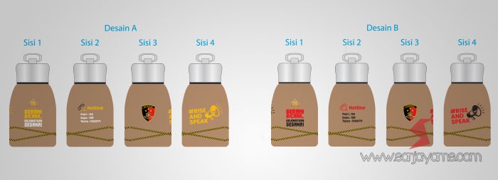 Souvenir Tumbler Polri