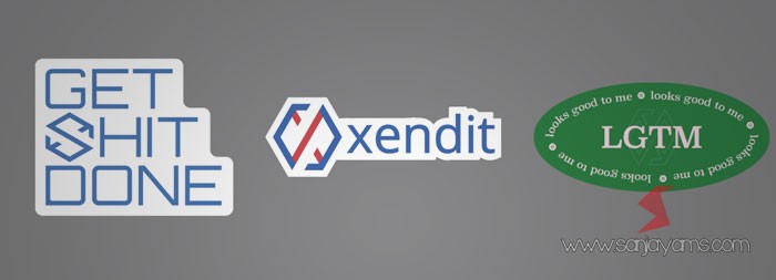 Sticker Die Cut Xendit