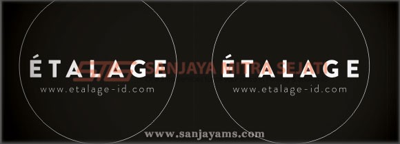 Sticker vinyl Etalage