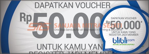 Stiker Promo Blibli