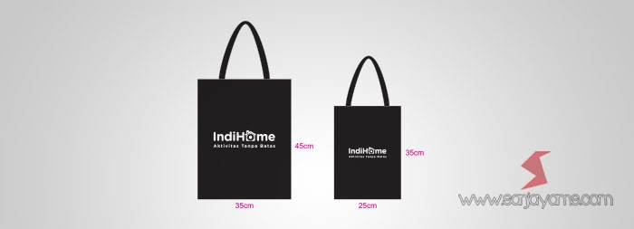 Tas Press Hitam - Indihome