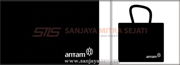 Tas Spunbond Hitam PT Antam