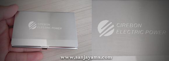 Tempat Kartu Nama Stainless PT Cirebon