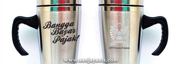 Tumbler Stainless Tinggi Kantor Pajak