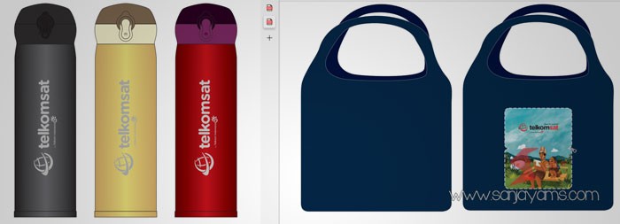 Tumbler dan Goodie Bag Lipat Telkomsat