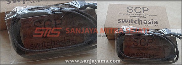 USB Kayu SCP + Kotak Daur Ulang