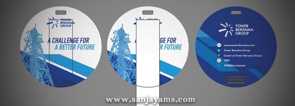 USB Mini Bulat Tower Bersama