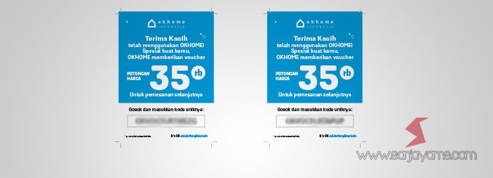 Voucher Gosok - OKHOME Indonesia